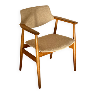 Vintage Scandinavian oak armchair "Holm" - 1960s