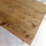 Farmhouse table in raw wood