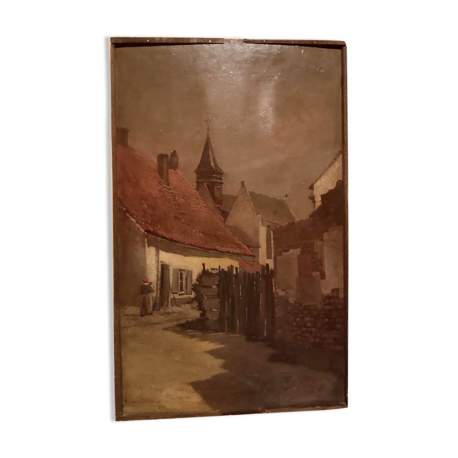 19th-century painting - Oil on panel - European school