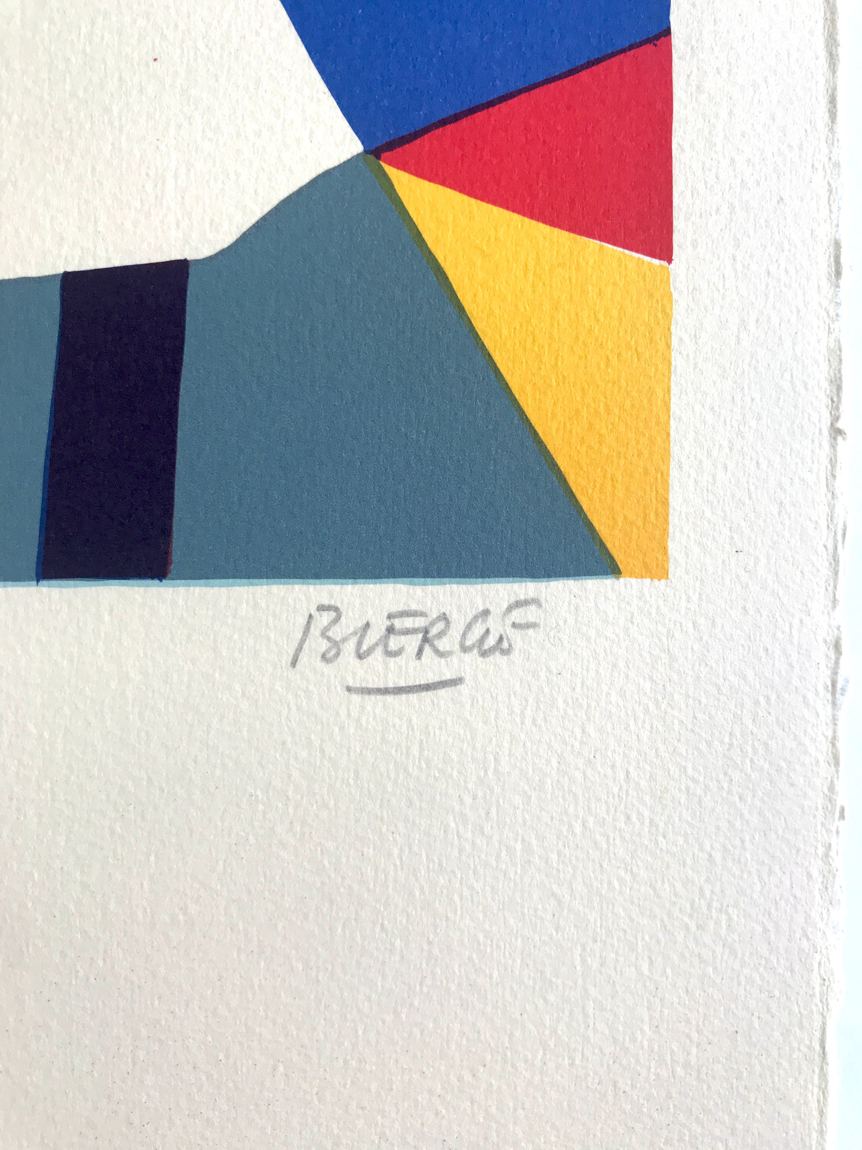 Roland BIERGE, Montfermeil, 1978. Original lithograph signed in pencil.