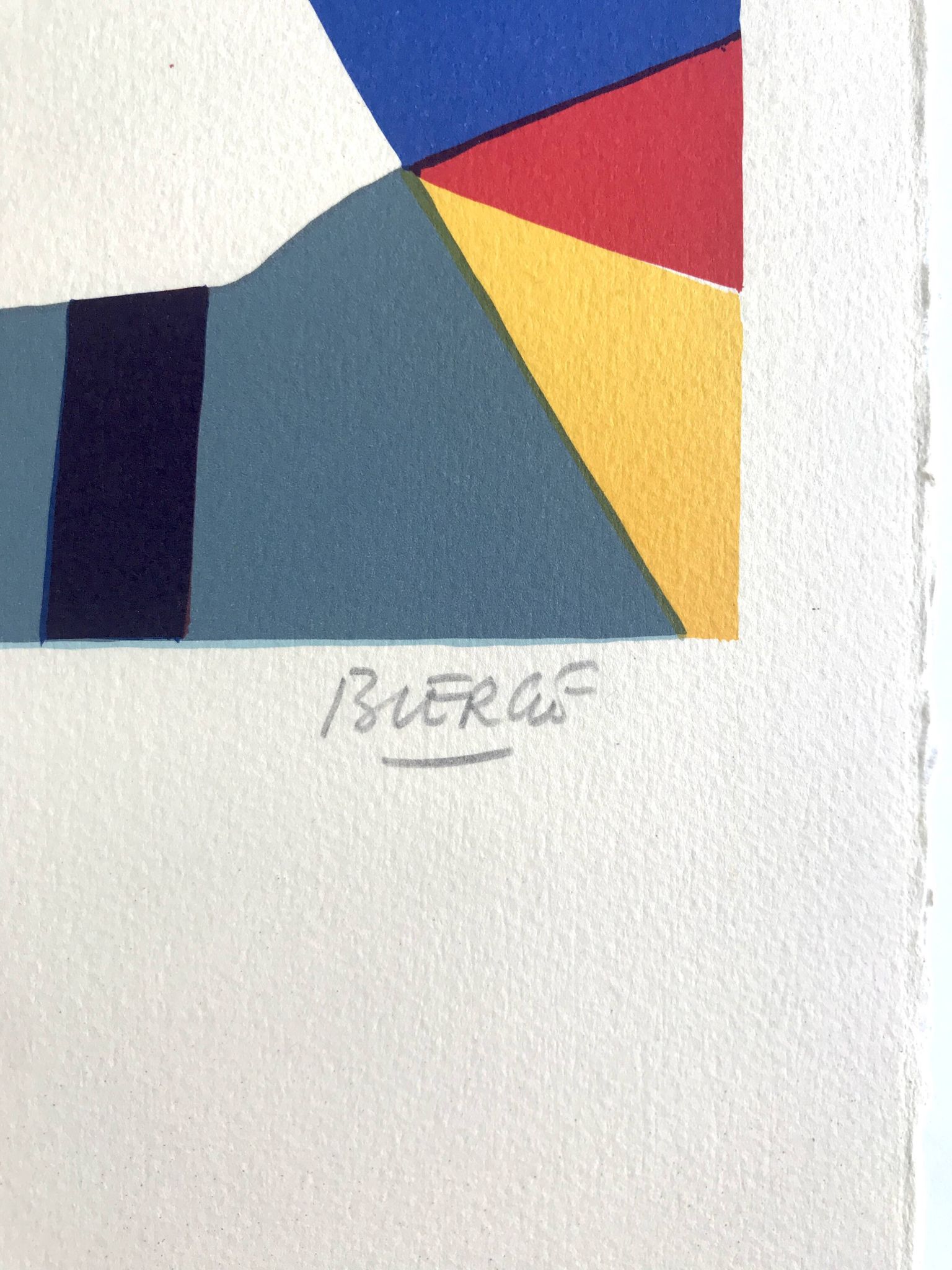 Roland BIERGE, Montfermeil, 1978. Lithographie originale signée au crayon