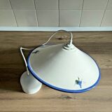 Vintage white ceramic chandelier lampshade decorated with grape patterns