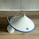 Vintage white ceramic chandelier lampshade decorated with grape patterns