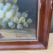 Tableau, nature morte aux raisins