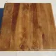 Square table in solid walnut