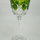 Val Saint Lambert, 6 coloured crystal Roemer glasses, 19 cm