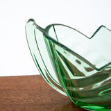 Green art deco jardiniere, huta hortensja, 1930s