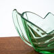 Green art deco jardiniere, huta hortensja, 1930s
