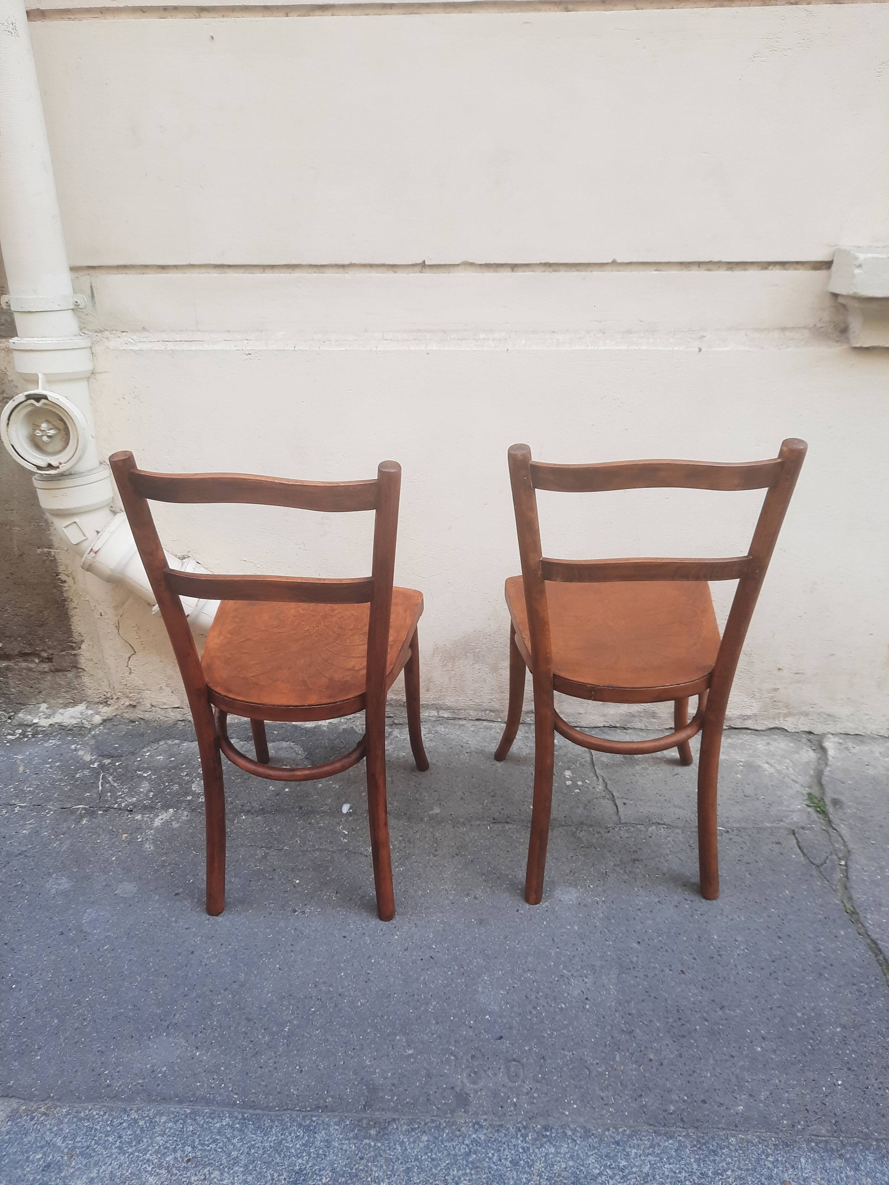 Pair of bistro chairs