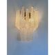 Set of 2 Modern “Conchiglie” Gold Murano Glass Wall Sconces