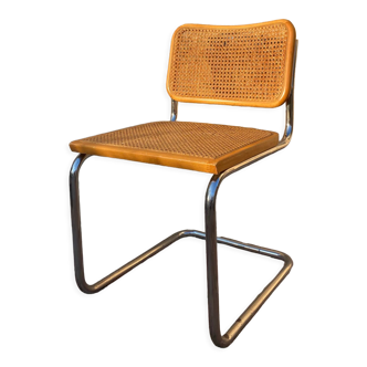 Chaise cannée cantilever