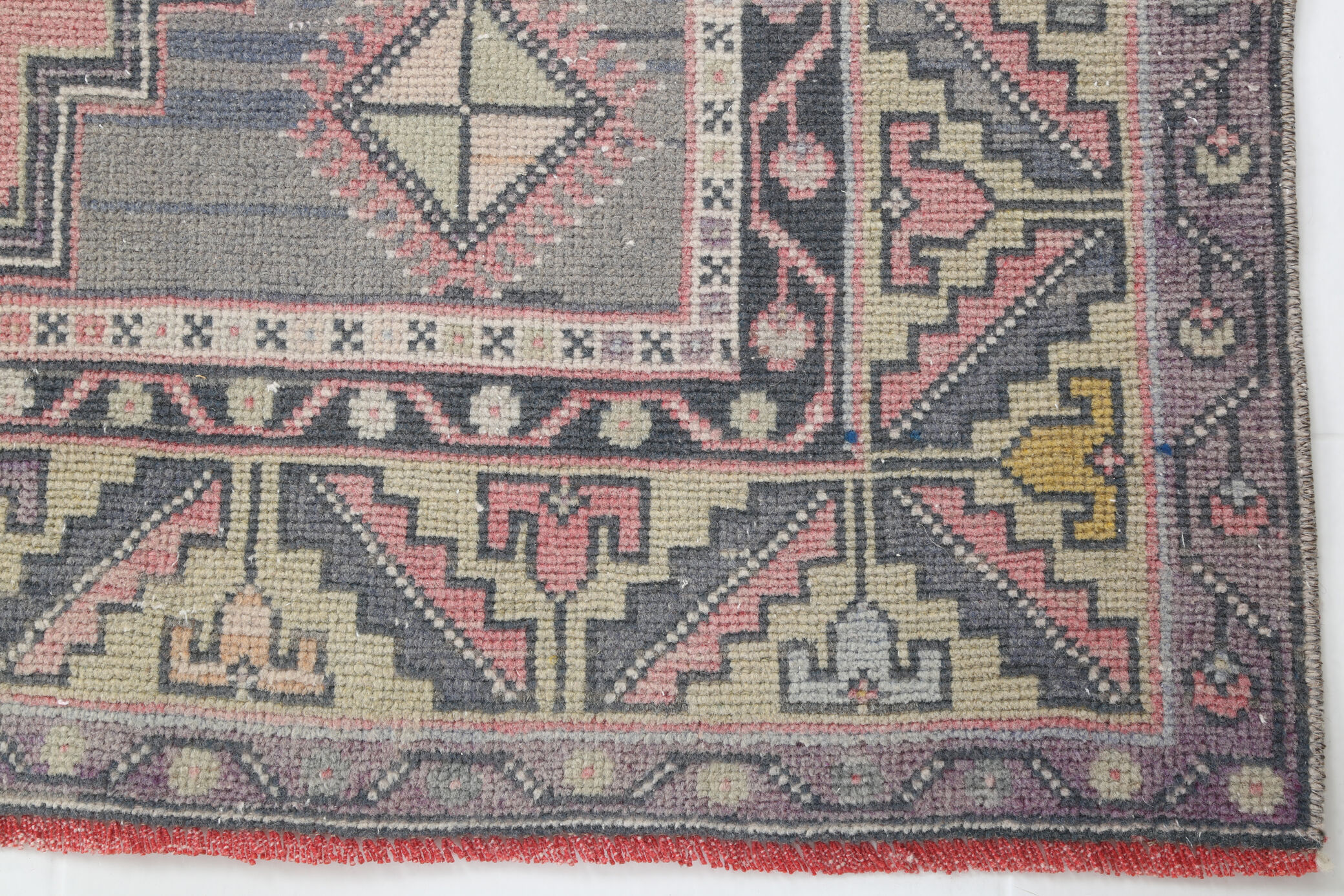 Dusty Pink Wool Turkish Rug