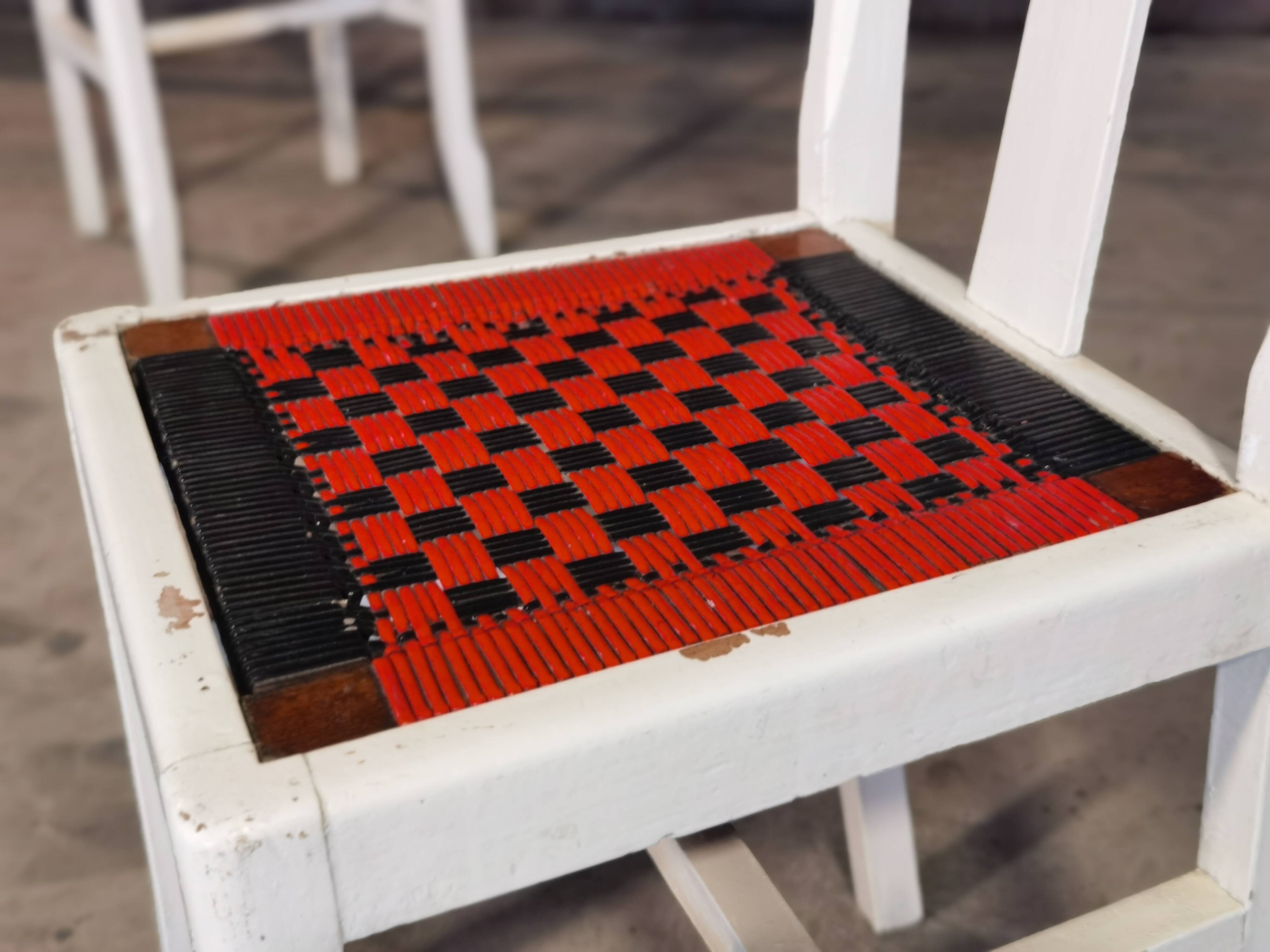Paire de chaises Cruege reconstruction 1950