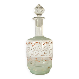 Antique carafe with hand decoration