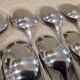 12 silver-plated soup spoons by Christofle America