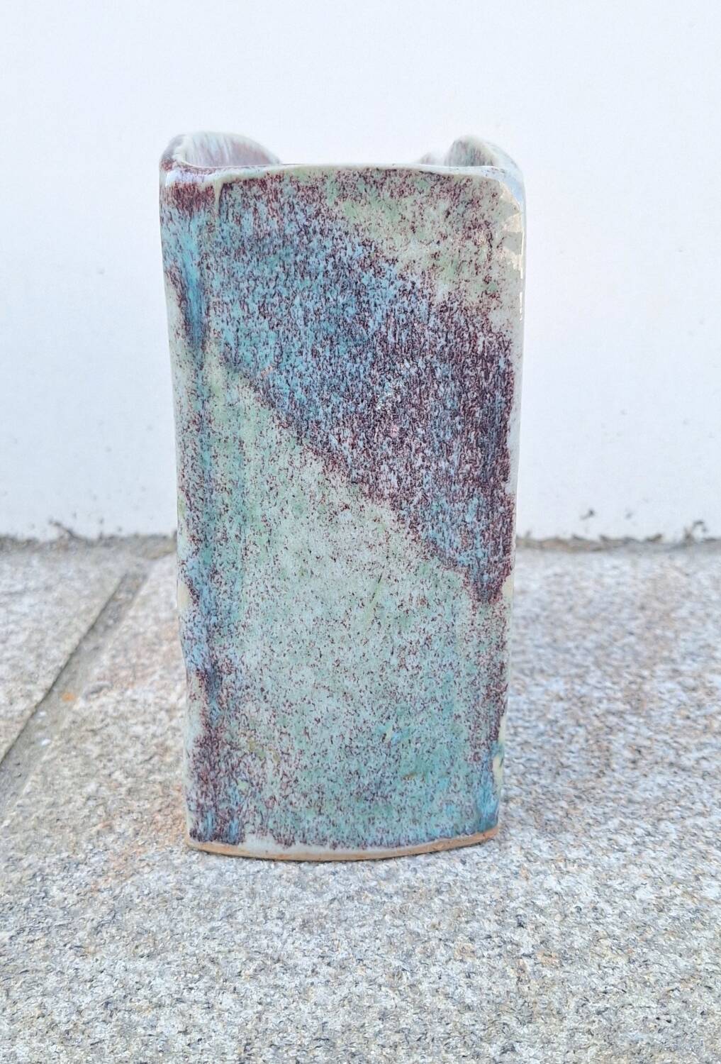 Nadia and Alain Pinel glazed ceramic vase