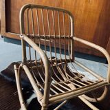 Rocking-chair en rotin enfant