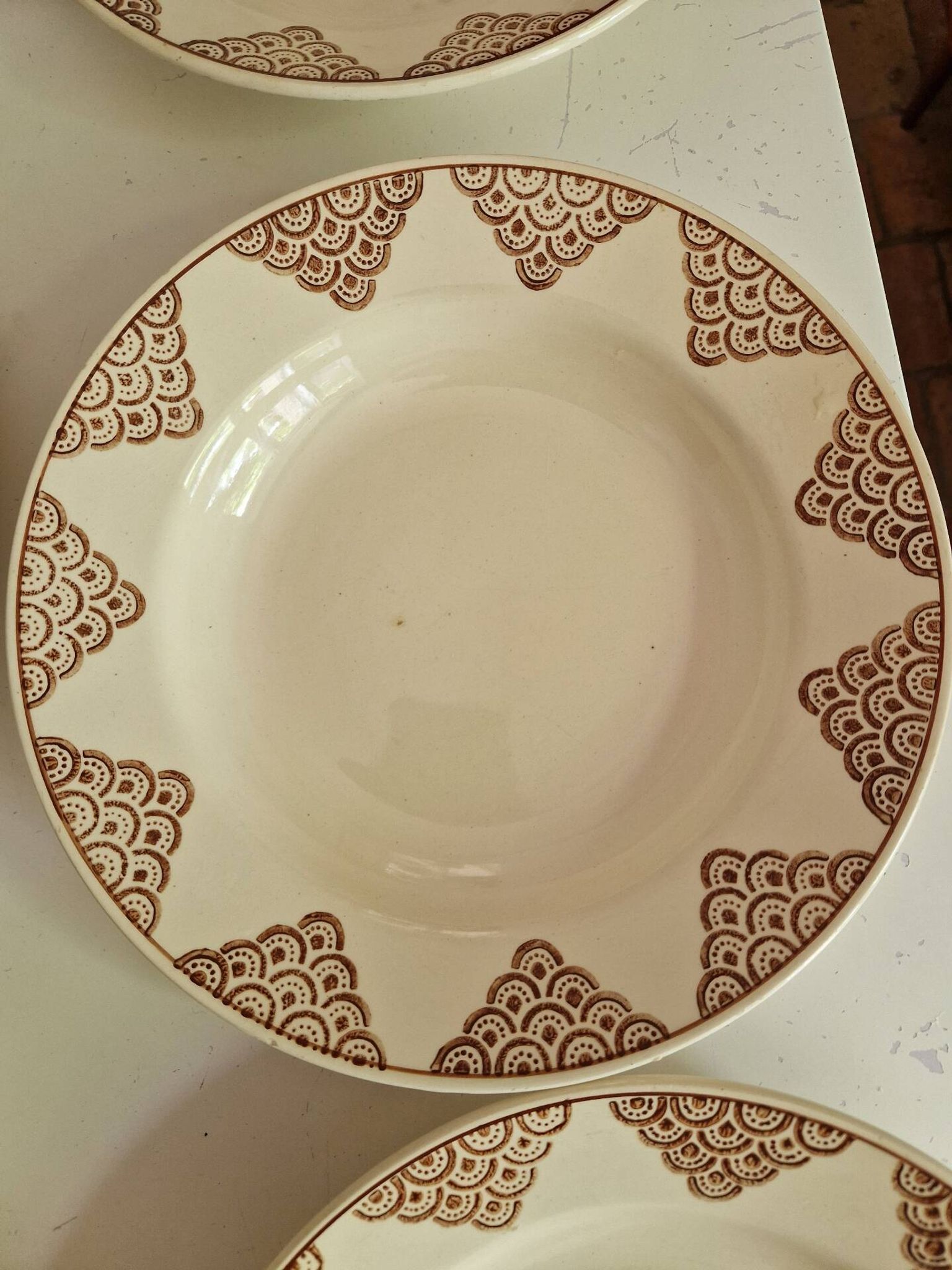 Set of 12 Deep Plates Saint Amand Model 4054