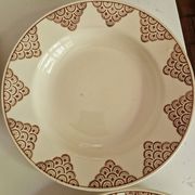 Set of 12 Deep Plates Saint Amand Model 4054