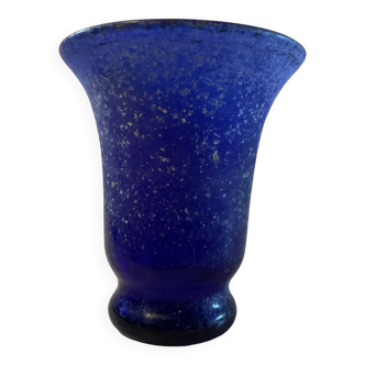 Vase « Scavo » vintage en verre de Murano