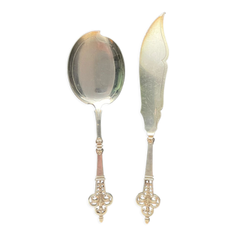 Service cutlery Cardeilhac solid silver hallmark Minerve 1