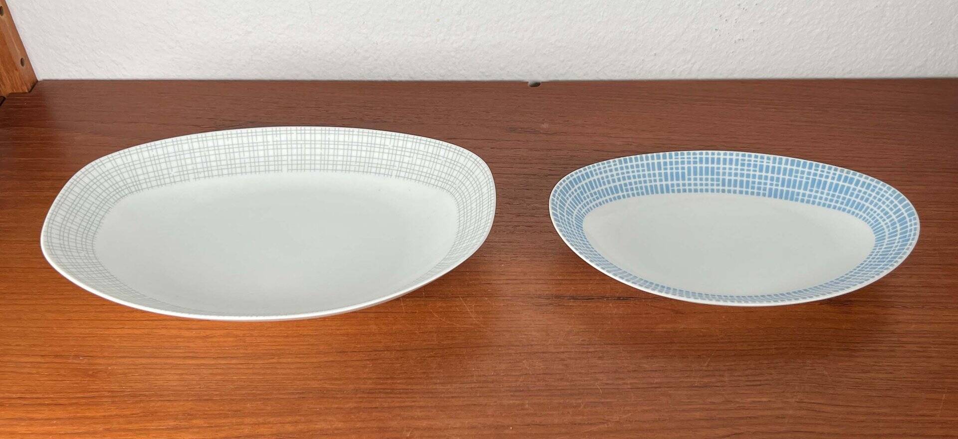 Mid-Century Modern German ceramic plates by Heinrich Löffelhardt for Arzberg, 1960s, set of 2.