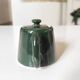 Théière de bistrot individuelle en porcelaine verte