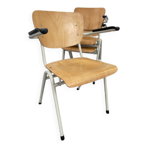 lot de 3 fauteuils d’école - acier