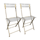 Pair of folding and invisible chairs by Lebovici and Berthet, 1970