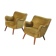 Pair of chairs 50s 60s Design original Italian gold
