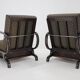 1930s Pair of Restored Art Deco Adjustable Armchairs, Czechoslovakia