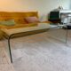 Glass coffee table "bridge"