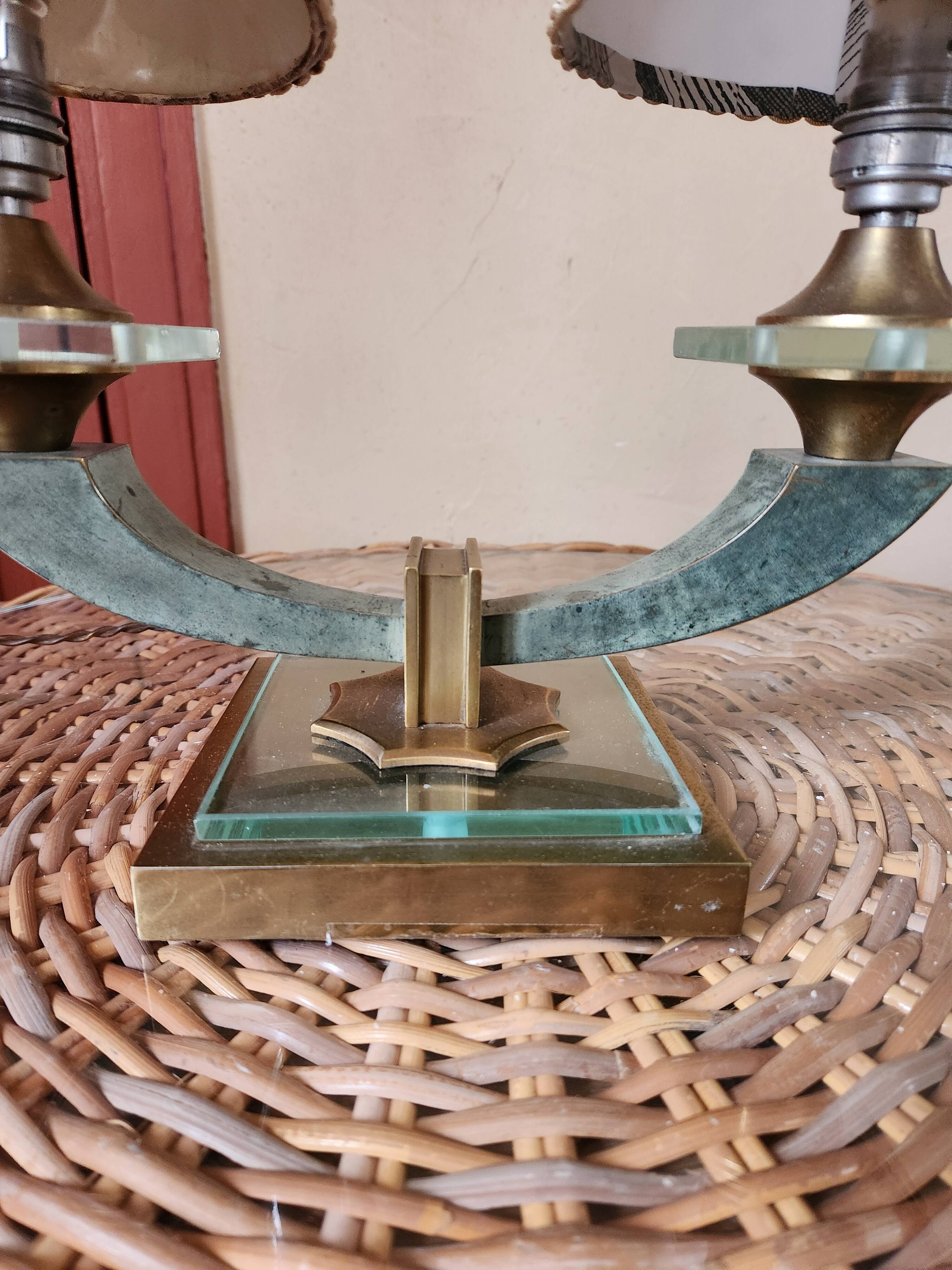 Art Deco desk lamp in the style of Adnet