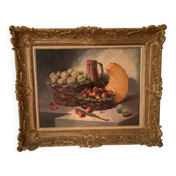 Peinture Nature morte signée LEROY