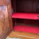 Small cherry wood sideboard in golden honey color