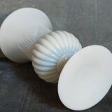 Antique milk glass baluster vase early 20th century