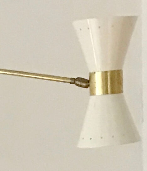 2 Wall Sconce white articulated arms