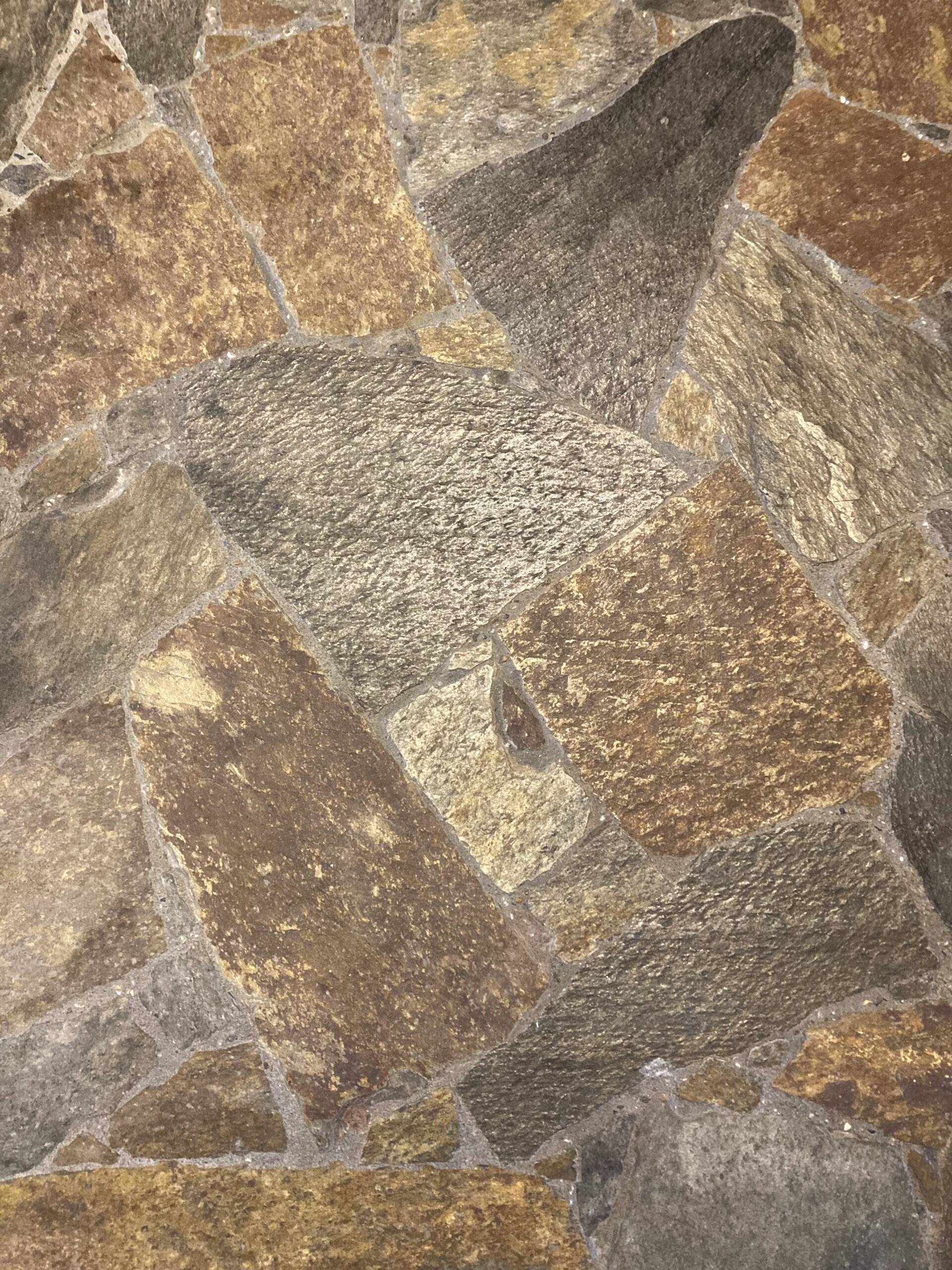 Vintage slate stone coffee table