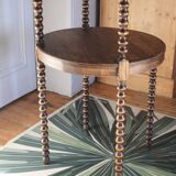 Table d'appoint ronde pieds tournés