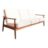 Canapé 3 places Arne Vodder modèle FD164 pour France & Son, Danemark