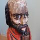 Statuette religieuse en bois peint
