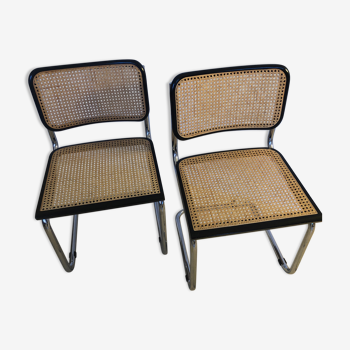 Pair of Cesca chairs by Marcel Breuer
