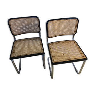 Pair of Cesca chairs by Marcel Breuer