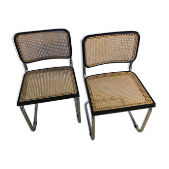 Paire de chaises Cesca par Marcel Breuer
