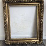 Large frame XIX gilded leaf height 100cm width 86cm