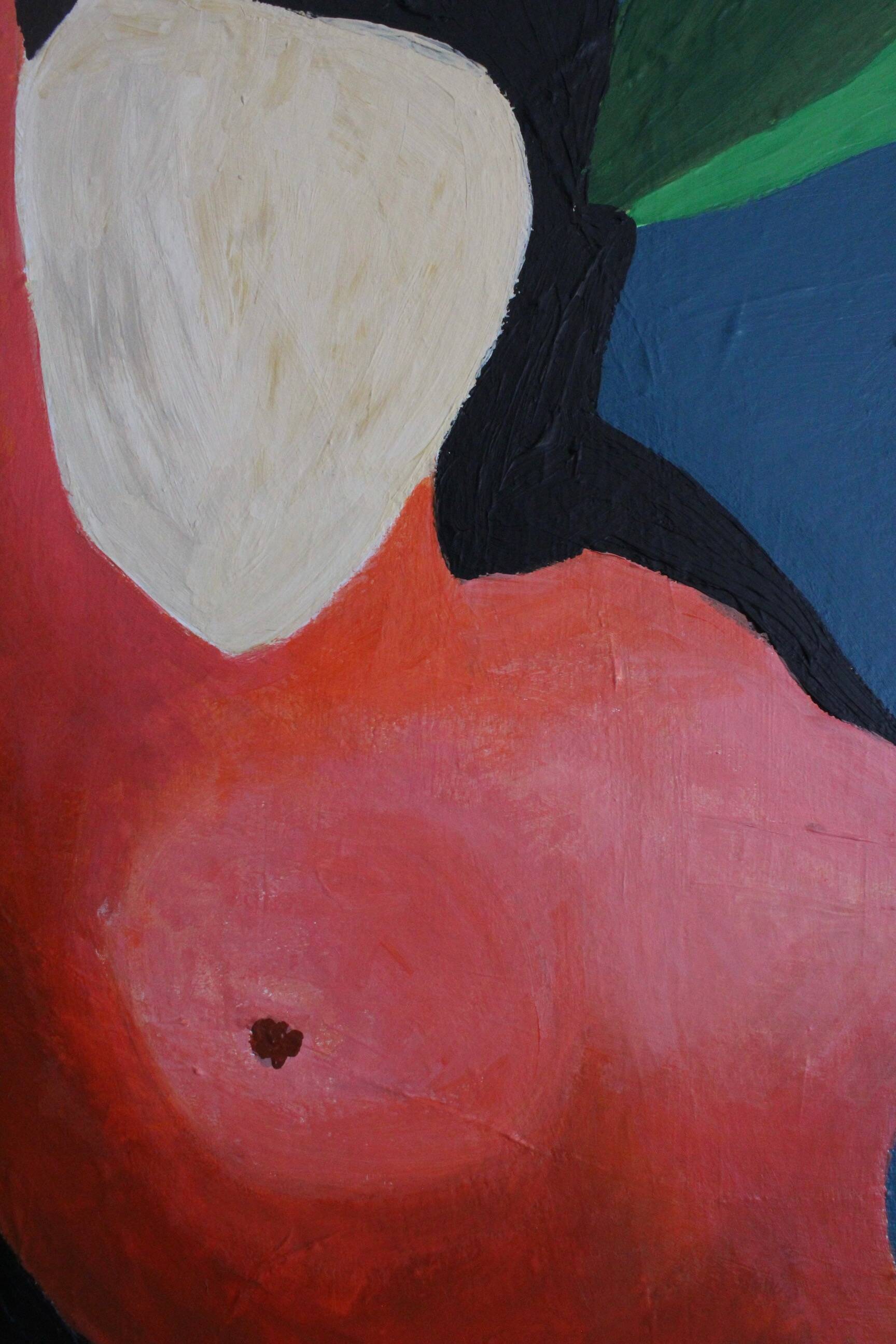 Peinture originale "femme sous un palmier" par Bodasca
