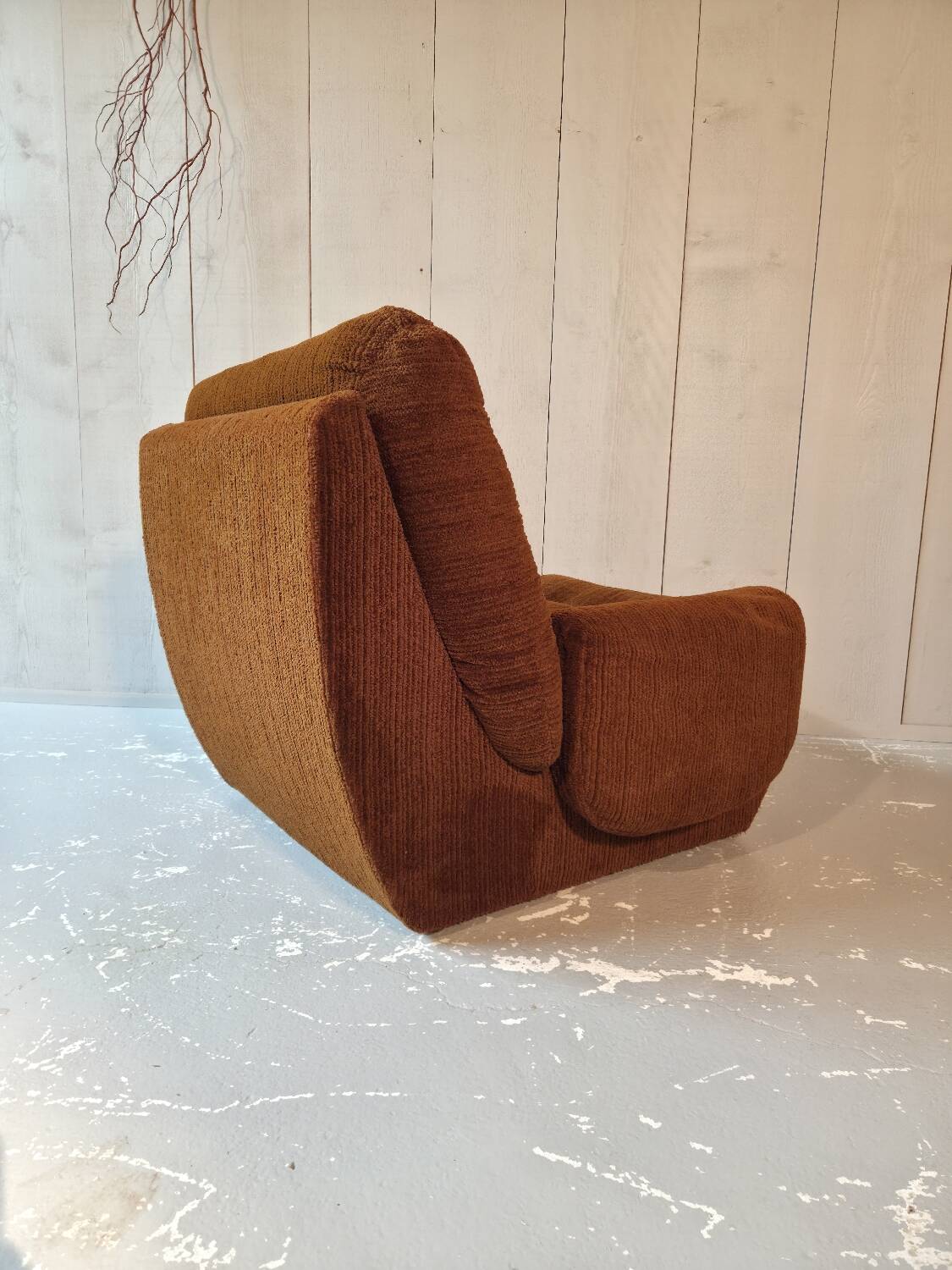 Velvet armchair