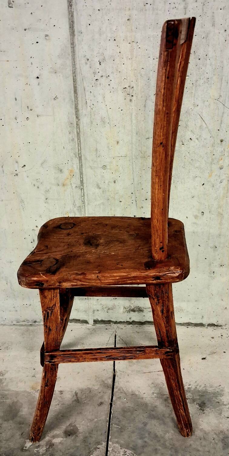 Alpine chair, folk art from Savoy