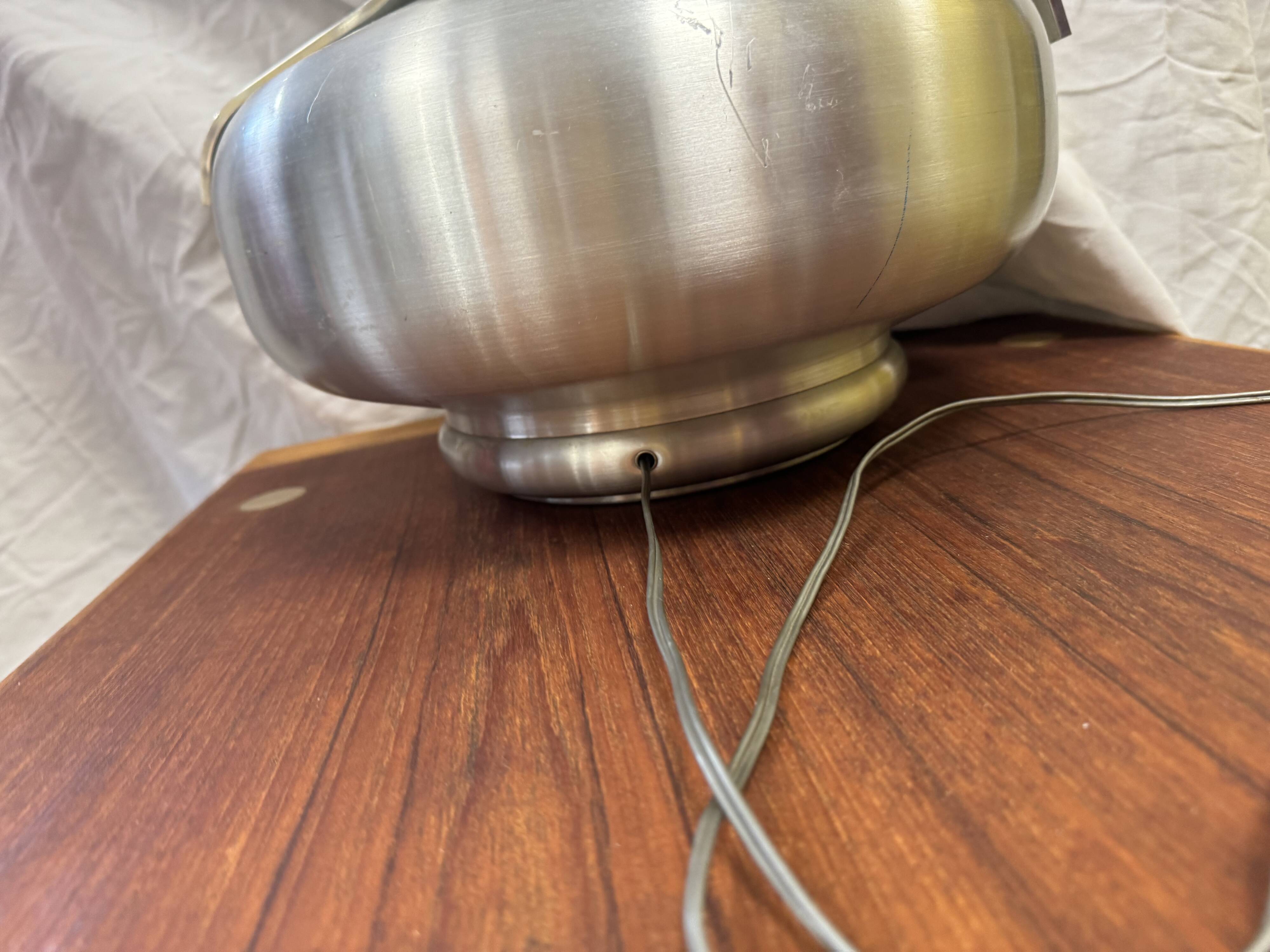 Vintage 70s silver lamp