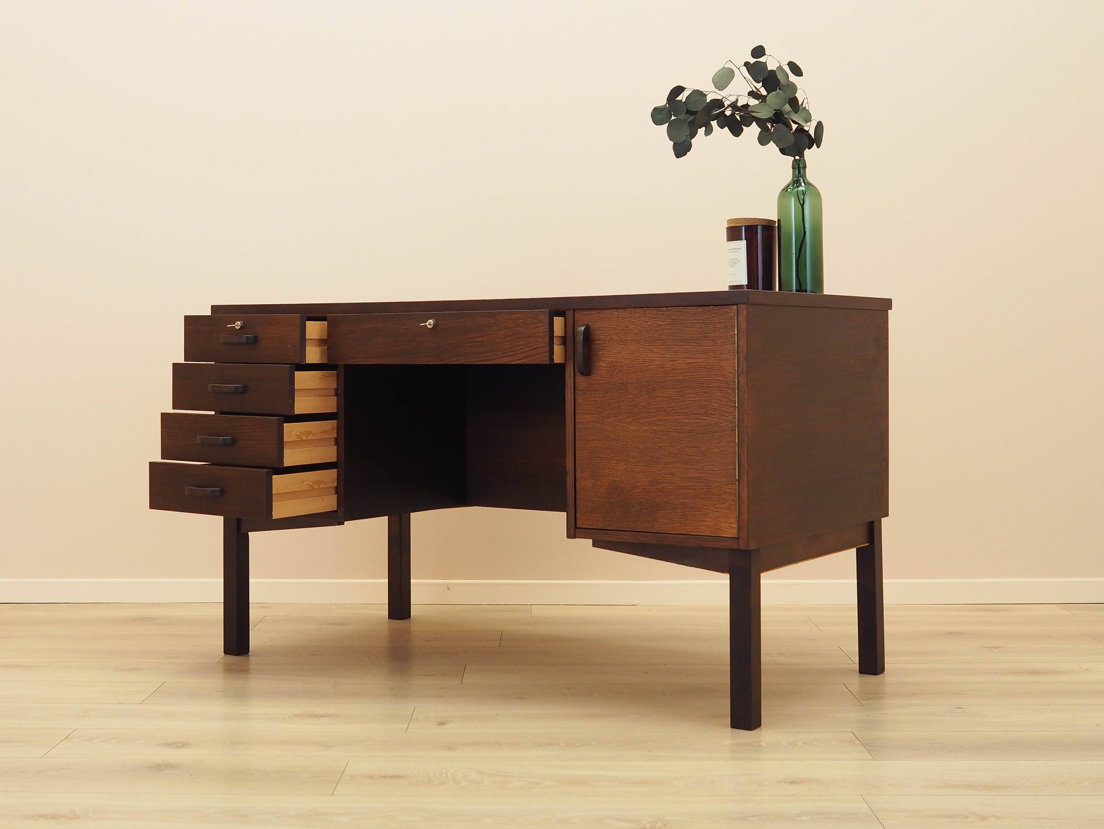 Oak desk, Danish design, 1970s, made in Denmark